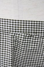画像4: 【SALE】INGEBORG / 裾ピコフリルギンガムスカート M カーキ T-25-09-26-025-LO-PA-SA-ZT439 (4)