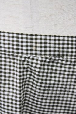 画像4: INGEBORG / 裾ピコフリルギンガムスカート M カーキ T-25-09-26-025-LO-PA-SA-ZT