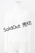 axes femme POETIQUE / 縦柄レースプルオーバー M キナリ T-25-09-27-001-AX-TO-SA-ZI