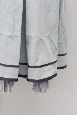 画像4: axes femme / チェーン付きクラシックスカート  サックス T-25-09-27-025-AX-SK-SA-ZT