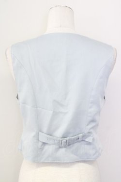 画像2: axes femme / クラシックショートベスト  サックス T-25-09-27-003-AX-TO-SA-ZT
