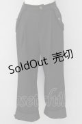 axes femme / サイドジャガードポケットパンツ  黒 T-25-09-27-029-AX-PA-SA-ZI