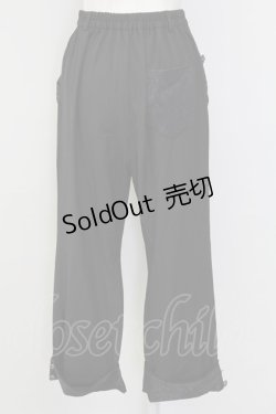 画像2: axes femme / サイドジャガードポケットパンツ  黒 T-25-09-27-029-AX-PA-SA-ZI