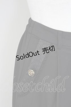 画像3: axes femme / サイドジャガードポケットパンツ  黒 T-25-09-27-029-AX-PA-SA-ZI