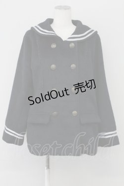 画像1: axes femme POETIQUE / セーラーピーコート M ネイビー T-25-09-27-030-AX-CO-SA-ZI