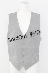 AXES-X / ヘリンボーンベスト  グレー T-25-09-27-004-LO-TO-SA-ZI