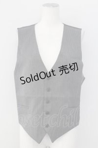 AXES-X / ヘリンボーンベスト  グレー T-25-09-27-004-LO-TO-SA-ZI