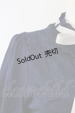 画像3: axes femme / ブラウス風カットソー  ネイビー T-25-09-27-006-AX-TO-SA-ZI