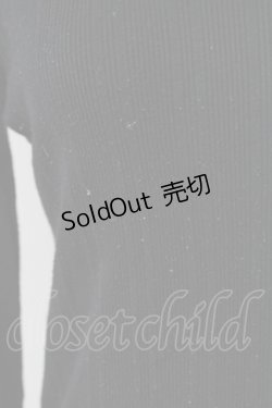 画像4: axes femme / 袖モチーフレースリブプルオーバー  黒 T-25-09-27-007-AX-TO-SA-ZI