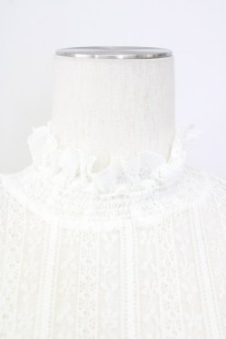 画像3: axes femme POETIQUE / 縦柄レースプルオーバー M キナリ T-25-09-27-001-AX-TO-SA-ZT