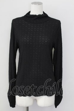 画像1: axes femme / 花×ダイヤ柄シアーインナー  ブラック T-25-09-27-009-AX-TO-SA-ZT