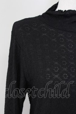 画像3: axes femme / 花×ダイヤ柄シアーインナー  ブラック T-25-09-27-009-AX-TO-SA-ZT
