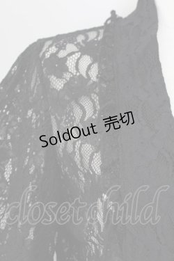 画像3: axes femme / チェーン付き総レースボレロ  黒 T-25-09-27-010-AX-TO-SA-ZI