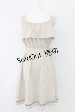 画像2: axes femme POETIQUE / トレンチデザインノースリOP  ベージュ T-25-09-27-011-AX-OP-SA-ZI