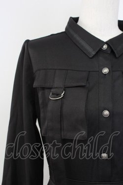 画像3: axes femme / カーゴポケットミリタリーワンピース  黒 T-25-09-27-012-AX-OP-SA-ZT