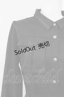 画像3: axes femme / カーゴポケットミリタリーワンピース  黒 T-25-09-27-012-AX-OP-SA-ZI