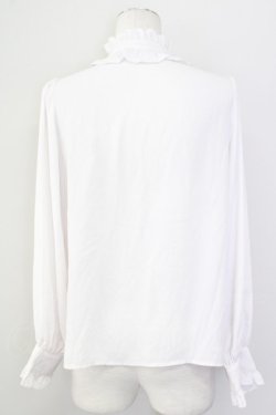 画像2: axes femme kawaii / クラシカルリボンブラウス  白Ｘ黒 T-25-09-27-002-AX-BL-SA-ZT