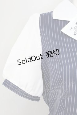 画像4: axes femme / 夜空刺繍襟ドッキングワンピース  ネイビー T-25-09-27-014-AX-OP-SA-ZI