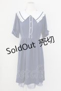 axes femme POETIQUE / フリルセーラーカラーワンピース  ネイビー T-25-09-27-016-AX-OP-SA-ZI