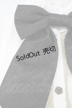 画像3: axes femme kawaii / クラシカルリボンブラウス  白Ｘ黒 T-25-09-27-002-AX-BL-SA-ZI
