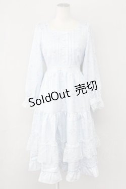 画像1: axes femme / SAKURAティアードワンピース  サックス T-25-09-27-018-AX-OP-SA-ZI