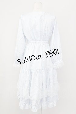 画像2: axes femme / SAKURAティアードワンピース  サックス T-25-09-27-018-AX-OP-SA-ZI