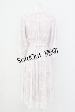 画像2: axes femme / ボリューム袖総レースワンピース  ピンク T-25-09-27-019-AX-OP-SA-ZI