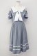 画像1: axes femme kawaii / オフショルセーラーワンピース  ブルーグレー T-25-09-27-021-AX-OP-SA-ZT (1)