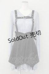 axes femme POETIQUE / ハーネスベルト付レースワンピース  ブルーグレー T-25-09-27-023-AX-OP-SA-ZI