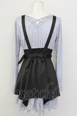 画像2: axes femme POETIQUE / ハーネスベルト付レースワンピース  ブルーグレー T-25-09-27-023-AX-OP-SA-ZT