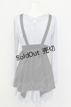 画像2: axes femme POETIQUE / ハーネスベルト付レースワンピース  ブルーグレー T-25-09-27-023-AX-OP-SA-ZI