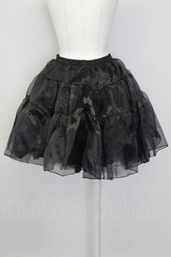 画像2: axes femme kawaii / オーガンジーパニエ M ブラック T-25-09-28-005-AX-SK-SA-ZT