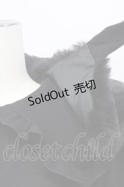 画像6: axes femme / ファー襟付編上ショートコート  ブラック T-25-09-28-006-AX-CO-SA-ZI