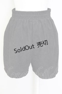 画像2: axes femme POETIQUE / フロント編み上げコーデュロイショートパンツ M 黒 T-25-09-28-007-AX-PA-SA-ZI