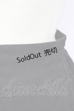 画像4: axes femme POETIQUE / フロント編み上げコーデュロイショートパンツ M 黒 T-25-09-28-007-AX-PA-SA-ZI