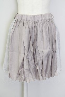 画像1: axes femme POETIQUE / サイドレーススカパン M グレー T-25-09-28-008-AX-SK-SA-ZT