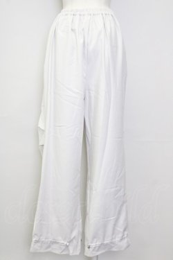 画像2: axes femme / タック入ボリュームパンツ  ホワイト T-25-09-28-009-AX-SK-SA-ZT