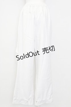 画像2: axes femme / タック入ボリュームパンツ  ホワイト T-25-09-28-009-AX-SK-SA-ZT435