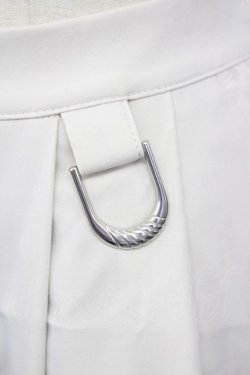画像3: axes femme / タック入ボリュームパンツ  ホワイト T-25-09-28-009-AX-SK-SA-ZT
