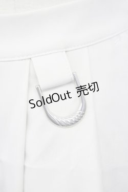 画像3: axes femme / タック入ボリュームパンツ  ホワイト T-25-09-28-009-AX-SK-SA-ZT435