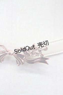 画像4: axes femme / リボンゴムベルト  ピンクＸ白 T-25-09-28-012-AX-BL-SA-ZI