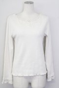 axes femme / モチーフレースインナー  アイボリー T-25-09-28-002-AX-TO-SA-ZT