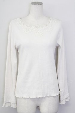 画像1: axes femme / モチーフレースインナー  アイボリー T-25-09-28-002-AX-TO-SA-ZT