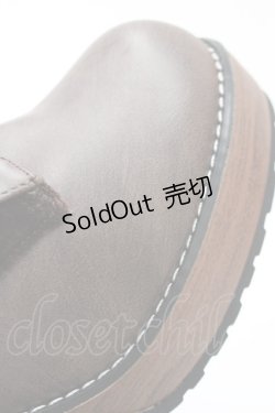 画像8: axes femme POETIQUE / レースアップミドルブーツ M ブラウン T-25-09-28-019-AX-SH-SA-ZI