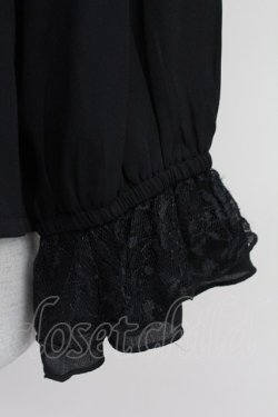 画像3: axes femme / バックシャンブラウスプルオーバー  黒 T-25-10-01-019-AX-BL-HS-ZT