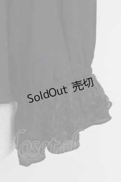 画像3: axes femme / バックシャンブラウスプルオーバー  黒 T-25-10-01-019-AX-BL-HS-ZS