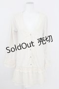 axes femme / レーシー切替ロングカーデ  キナリ T-25-10-01-020-AX-TO-HS-ZS