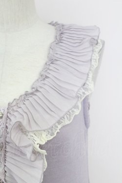 画像3: axes femme / チュール重ね結晶柄チュニ  ラベンダー T-25-10-01-023-AX-OP-HS-ZS