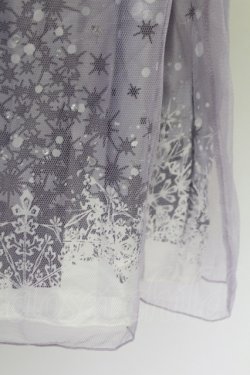 画像5: axes femme / チュール重ね結晶柄チュニ  ラベンダー T-25-10-01-023-AX-OP-HS-ZS