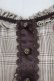画像4: axes femme / 刺繍チェックワンピース  ブラウン T-25-10-01-032-AX-OP-HS-ZT